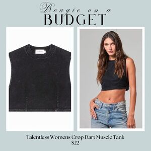 TALENTLESS Black Crop Top